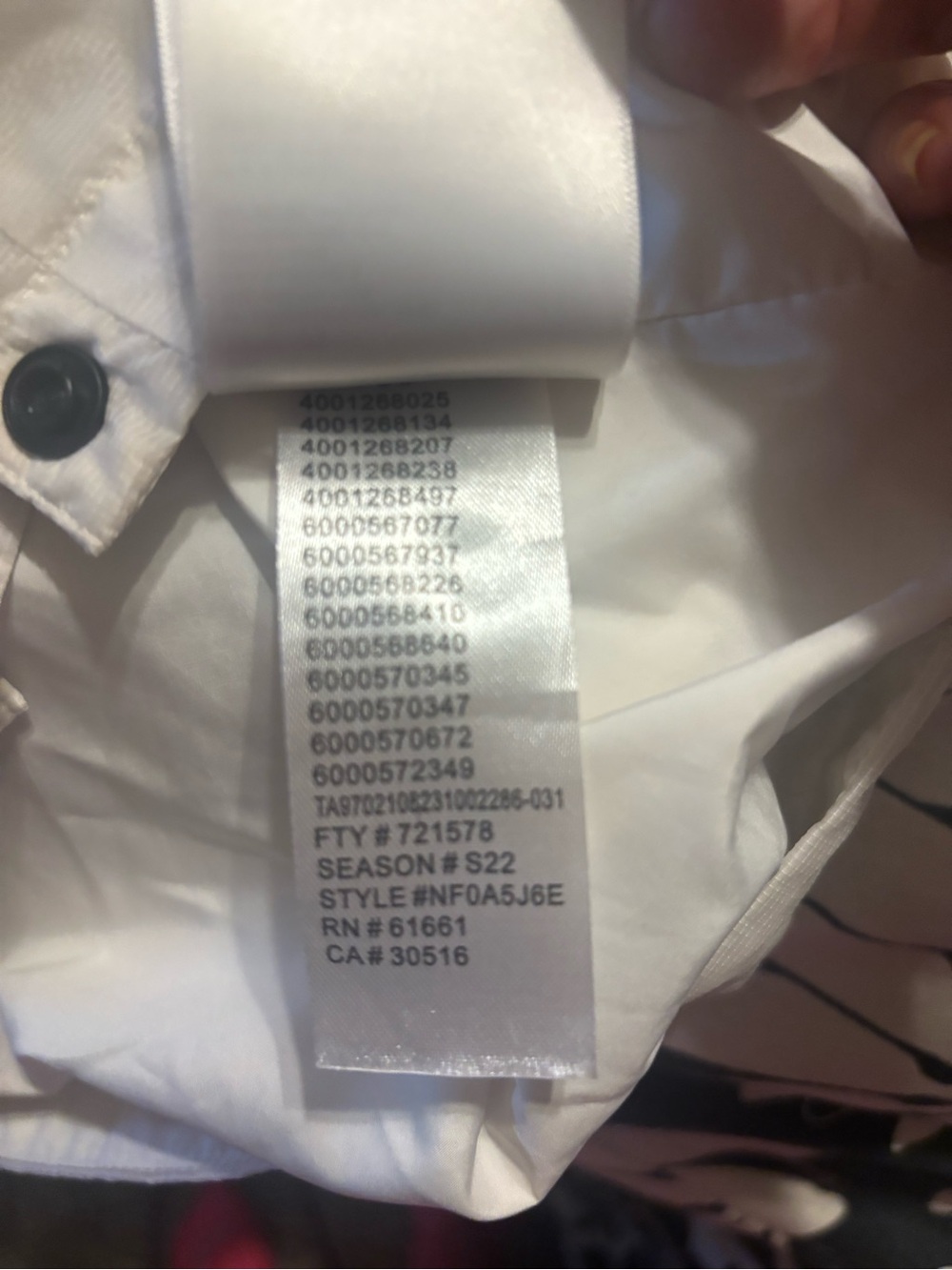 Womens The North Face Outline Rain Jacket White - Picture 12 of 12